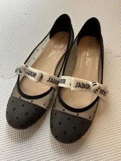 Dior ドット柄メッシュバレーシューズ 36のサムネイル