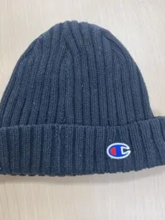 Champion ブラック ニット帽 フリーサイズ