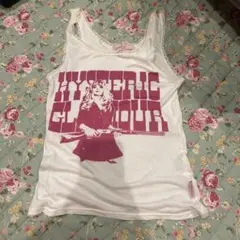HYSTERIC GLAMOUR タンクトップ ホワイト/ピンク
