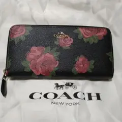 ［USED］COACH ローズ柄 長財布
