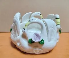スワン 白鳥 陶器 オブジェ インテリア雑貨 レトロ - メルカリ