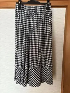 トリココムデギャルソン　ギンガムチェック フレアスカート