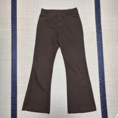 【USA】70s FARAH フレアパンツ ベルボトム W29 ブラウン レトロ