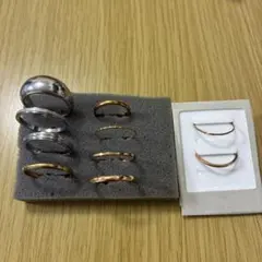 ステンレス　リング　10点セット