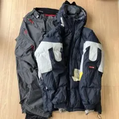 MISSIONSIX ダウンジャケット Mネイビー RIDGEズボンMグレー