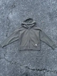 adidas オリーブグリーン フルジップパーカー y2k ストリートスケーター