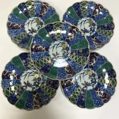 翔山　第一陶器　菊割　金彩　和皿　中皿　5枚セット 初節句　端午の節句　お祝いのサムネイル