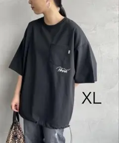 MANGA ナンガ バックプリント ドロスト ドローコード Tシャツ 美品 