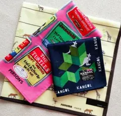 新品未使用❁カンゴール、KENZO、renoma❁ハンカチ3枚セットのサムネイル