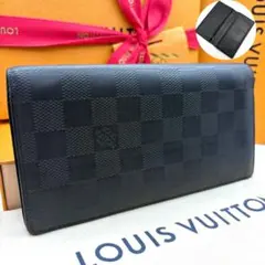 【新型・美品】ルイヴィトン ポルトフォイユブラザ ダミエ アンフィニ 長財布 黒