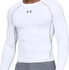 Under Armour ホワイト 長袖アンダーシャツ　ヒートギア　XL