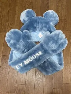 ディズニー マフラーファンキャップ 青