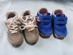2足セット14.5ニューバランス IV574 グレー & IZ373 ブルー