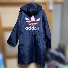 90s adidas アディダス トレフォイル刺繍 ナイロンジャケット　M（大）