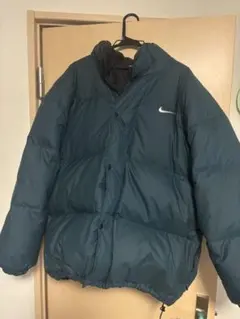 す*と様 Nike 90sダウンジャケット ダークグリーン L サイズ感XL ワ