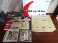 静006 セガサターン 本体 + ゲームディスク 2枚付き