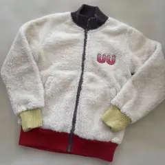 ユニクロ フリースジャケット クリーム色