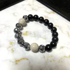 テラヘルツ×北投石×ベン石　天然石ブレスレット