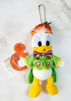 ディズニーランド　ハロウィン　ドナルド　ぬいぐるみバッジ　キーホルダー