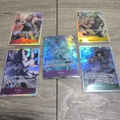 ワンピースカード 　エネル SR パラレル SR ロロノア・ゾロ SR　など5枚