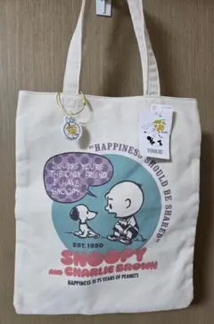 【新品】しまむら スヌーピー トートバッグ 1950年代スヌーピー　75周年