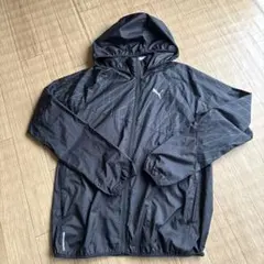 PUMA フード付きウィンドブレーカー Sサイズ ブラック