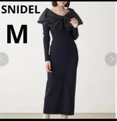 SNIDEL✨スナイデル　バルーンカラードッキングニットワンピース　マキシロング