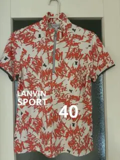 完売品！LANVIN SPORT 半袖ゴルフシャツ 幾何学模様 サイズ42 - メルカリ