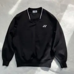 YONEX ヨネックス ブラック Vネック スウェット トレーナー SS