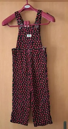 【匿名配送】OSHKOSH 5T (100) ボトムス オーバーオール 花柄