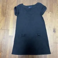 GapKids 半袖ワンピース 140cm ブラックのサムネイル