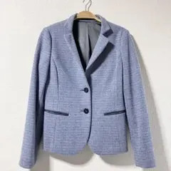 アクアスキュータム　テーラードジャケット 青 2ボタン　日本製