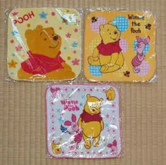 くまのプーさん タオルハンカチ 3枚セット