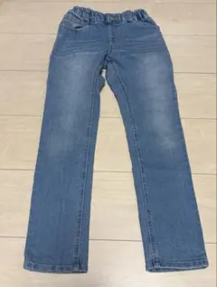 branshes ウエストゴム ライトブルーデニムパンツ 130cm