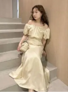 FRAY I.D IPEKERパフデザインフレアワンピース