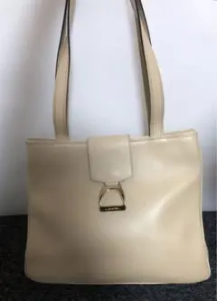 ランセル　LANCEL トートバッグ　ベージュ　ビジネス　肩がけ　ショルダー