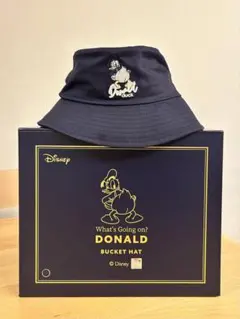 【新品/箱無し】Disney ドナルドダック バケットハット 帽子 ネイビー
