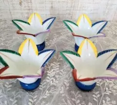 有田焼❁瀬兵窯❁手描き❁羽根型小鉢❁セット❁未使用のサムネイル