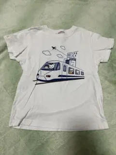 ファミリア 120 半袖　Tシャツ　新幹線　電車　おはなしTシャツ