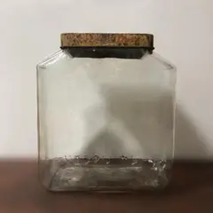 昭和レトロ　オリエンタルカレー　菓子瓶　駄菓子屋　ガラス瓶　蓋付き　金魚　鉢　① 昭和レトロ オリエンタルカレー 菓子瓶 駄菓子屋 ガラス瓶 蓋
