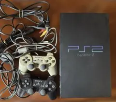 【ジャンク】PlayStation2 本体 コントローラー×2メモリーカード×1