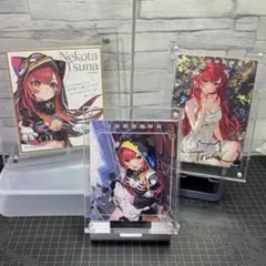 猫汰つな　ぶいすぽっ！ 1000万人 ミニ色紙 イラストカード(カレンダー)のサムネイル