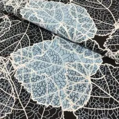 アフリカンプリント 1ヤード　黒水色 アフリカ布 アフリカ生地 ファブリック 綿