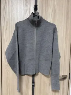 UNIQLO コトニエ メリノジップカーディガン　グレーーXLサイズ