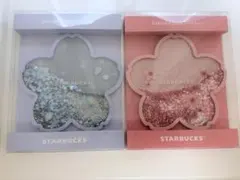スターバックス 2026サクラ コースター 2個セット（ピンク・ブルー）