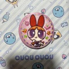 パワーパフガールズ パワパフ 刺繍缶バッジ ブロッサム①