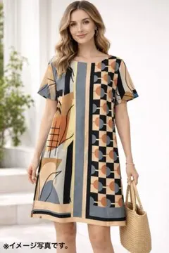 新品未使用 レディースワンピース Lサイズ｜上品・おしゃれ・体型カバー◎