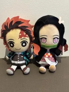 炭治郎と禰豆子 ぬいぐるみセット 約18cm