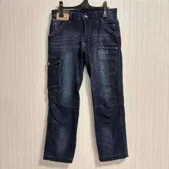 【新品】I’Z FRONTIER ダークブルーデニム　ジーンズ　作業着　L