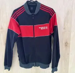 adidas Originals トラックジャケット L 黒 赤 ジャージ 古着